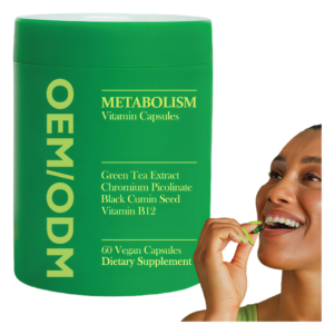 Factory Wholesale Herbal Supplements 60-Capsule Metabolism Capsules Vitamin B12 Chromium Black Cumin for Adults Immune Support