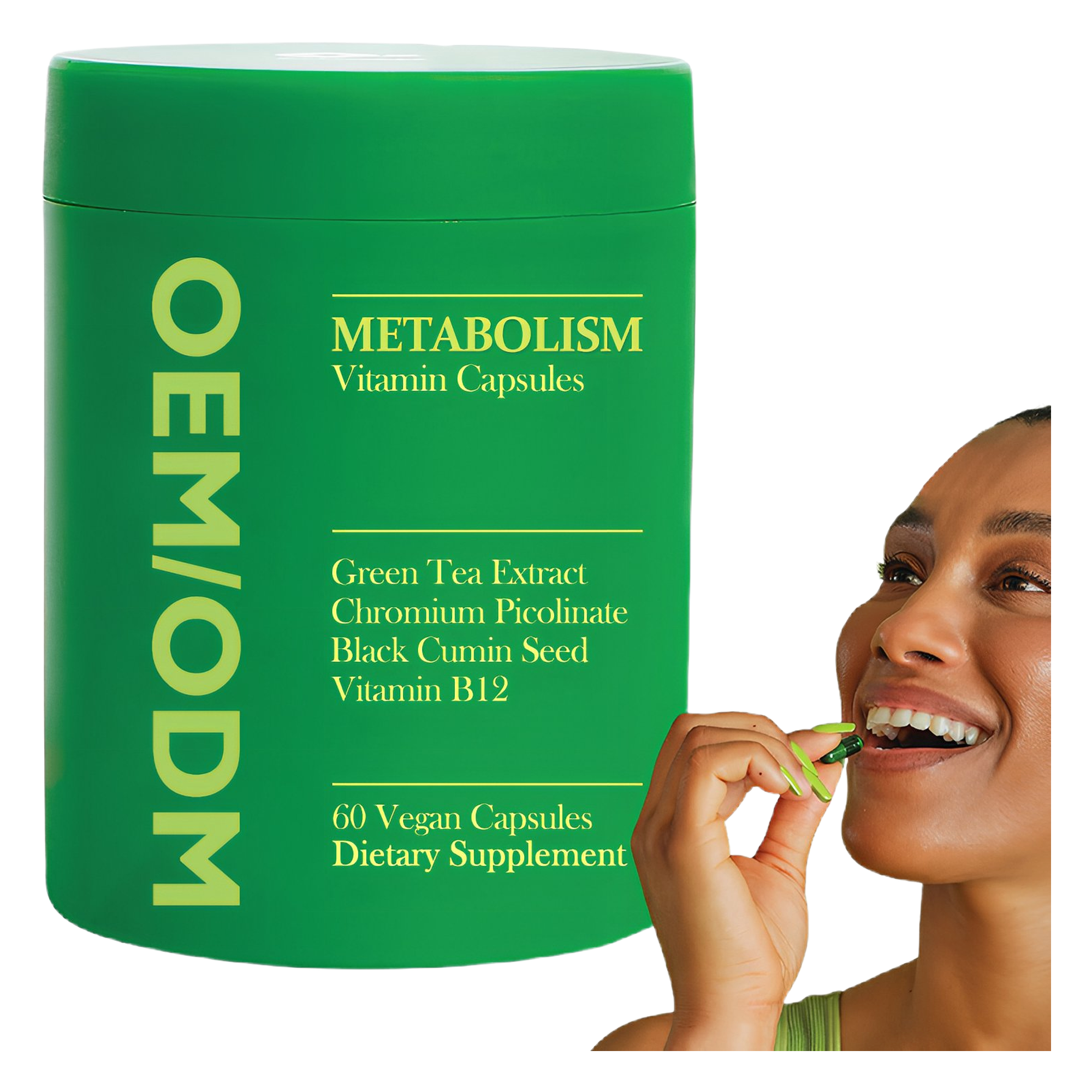 4ccf5c73-ac53-4230-aeec-700bb483fa3f Factory Wholesale Herbal Supplements 60-Capsule Metabolism Capsules Vitamin B12 Chromium Black Cumin for Adults Immune Support