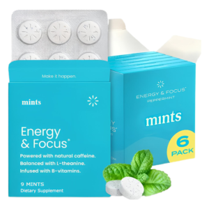 Factory Wholesale Herbal Supplements Energy Caffeine Nootropics Mints for Energy & Focus - Sugar-Free with L-theanine, Caffeine, Vitamin B12 & Vitamin B6  产品属性：