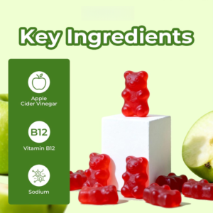 apple cider vinegar b12 multivitamin gummies – fat burning & metabolism support