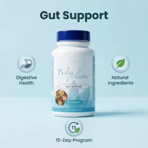 15 day cleanse gut support – 30 capsules dietary supplement for digestive health & wellness