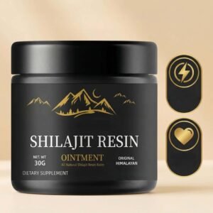 shilajit resin ointment – all natural himalayan energy & wellness balm for vitality, immunity, and joint support – 30g dietary supplement