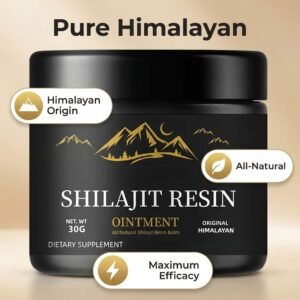 shilajit resin ointment – all natural himalayan energy & wellness balm for vitality, immunity, and joint support – 30g dietary supplement