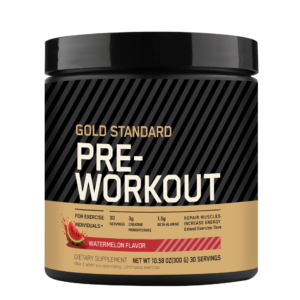 gold standard pre workout – watermelon flavor, boost strength, energy & endurance – 30 servings