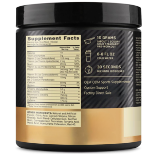 gold standard pre workout – watermelon flavor, boost strength, energy & endurance – 30 servings