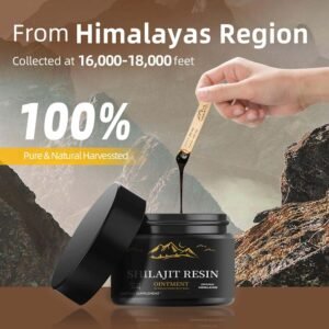 shilajit resin ointment – all natural himalayan energy & wellness balm for vitality, immunity, and joint support – 30g dietary supplement