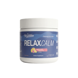 relax calm calming drink mix – raspberry lemonade, stress relief & relaxation – 30 servings