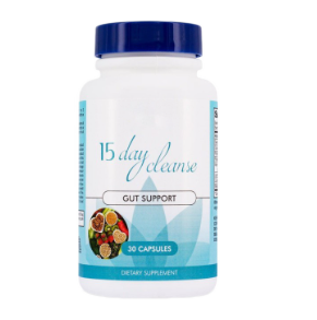 15 day cleanse gut support – 30 capsules dietary supplement for digestive health & wellness