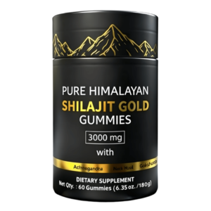 pure himalayan shilajit gold gummies – 3000 mg, 60 gummies for energy, immunity & wellness