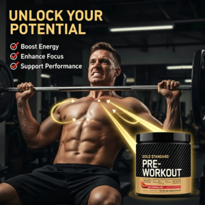 gold standard pre workout – watermelon flavor, boost strength, energy & endurance – 30 servings
