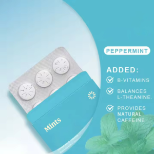peppermint mints | 54 pieces, fresh breath support, 6 pack portable tablets