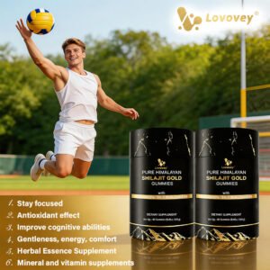 shilajit gummies with black seed oil – 60 gummies for energy, immunity & brain support