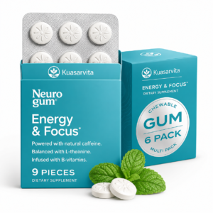 Energy & Focus Peppermint Gum – 54 Count, Sugar-Free | Honson Global TABLETS