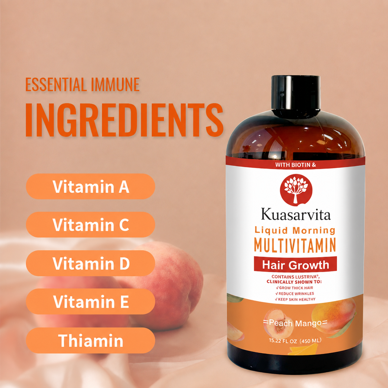 Liquid Multivitamin Hair Drops – Biotin 10000mcg | Honson Global Liquid