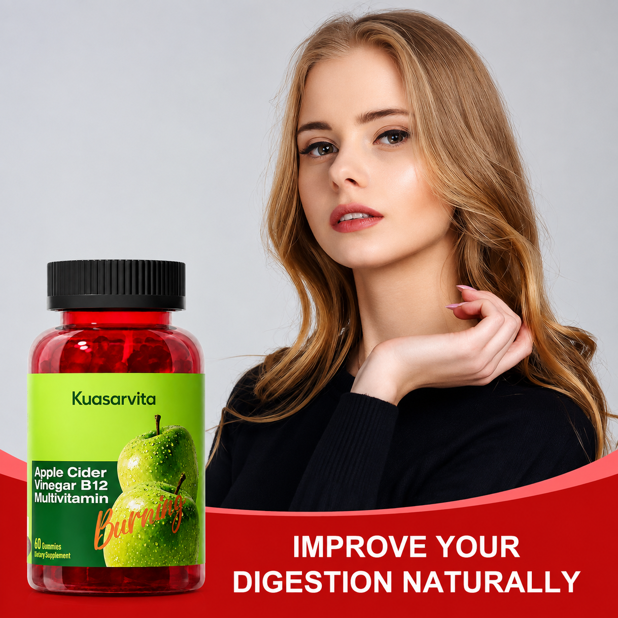 Apple Cider Vinegar Gummies – Vitamin B9 & B12 | Honson Global GUMMIES