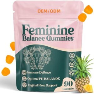 HonsonGlobal Wholesale Price OEM/Private Label Ready to Ship Premium Feminine Balance Gummies Hot Sale Vegan Gluten-Free Hala