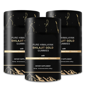 HonsonGlobal Wholesale Price OEM/Private Label Wholesale Private Label Gold Shilajit Gummies Boost Energy Immune Support Mult