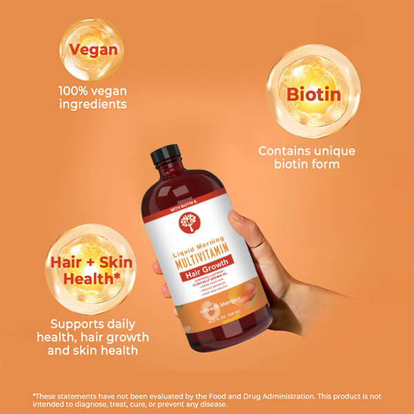 Factory Wholesale Liquid Multivitamin Hair Growth Vitamins Biotin 10000mcg Vitamin D Clinically Drops Factory Wholesale Liqui