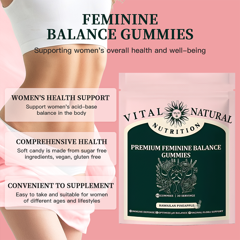 HonsonGlobal Wholesale Price OEM/Private Label Ready to Ship Premium Feminine Balance Gummy Female Probiotics Probiotics Gumm