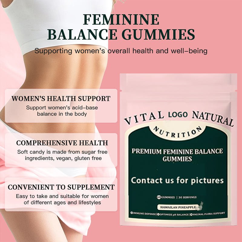 HonsonGlobal Wholesale Price OEM/Private Label Ready to Ship Premium Feminine Balance Gummies Hot Sale Vegan Gluten-Free Hala