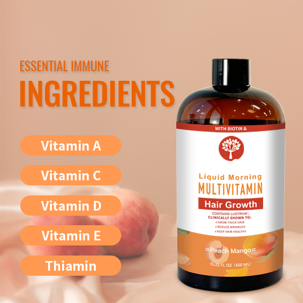 Factory Wholesale Liquid Multivitamin Hair Growth Vitamins Biotin 10000mcg Vitamin D Clinically Drops Factory Wholesale Liqui