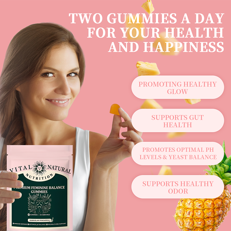 HonsonGlobal Wholesale Price OEM/Private Label Ready to Ship Premium Feminine Balance Gummy Female Probiotics Probiotics Gumm