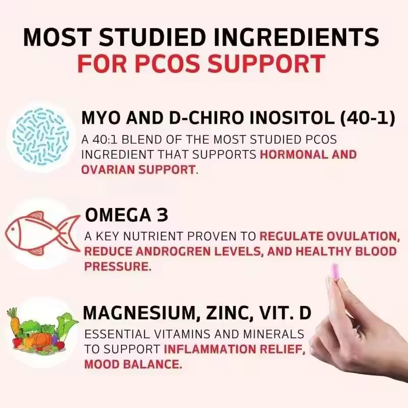 HonsonGlobal Wholesale Price OEM/Private Label Factory Wholesale Herbal Supplement D-Chiro Vitamin Capsules Women Hormones In