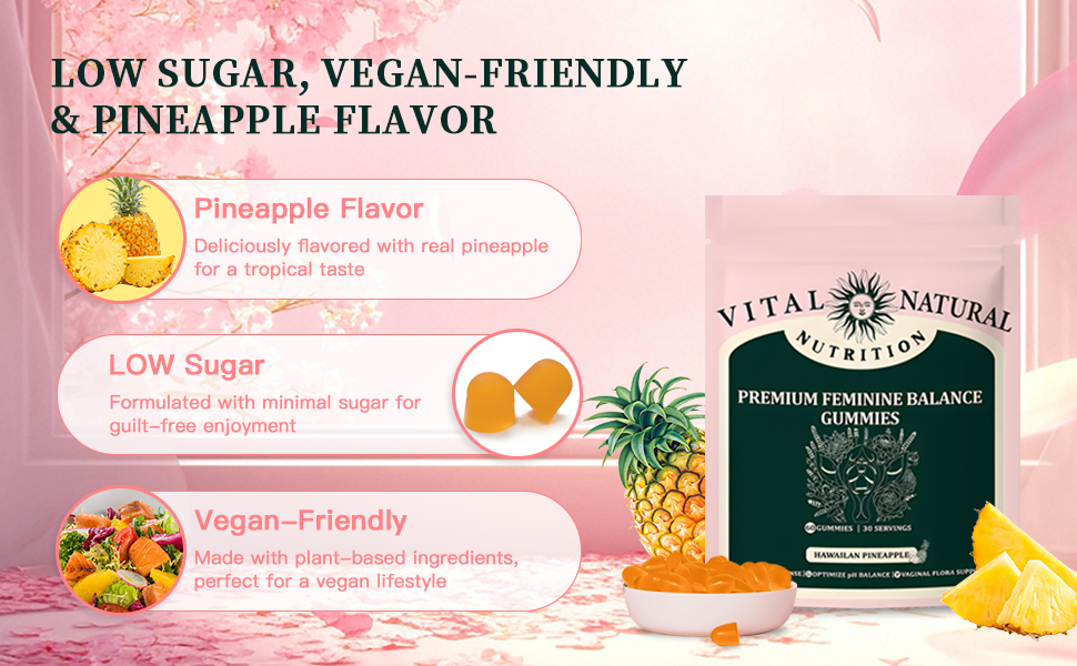 HonsonGlobal Wholesale Price OEM/Private Label Ready to Ship Premium Feminine Balance Gummy Female Probiotics Probiotics Gumm