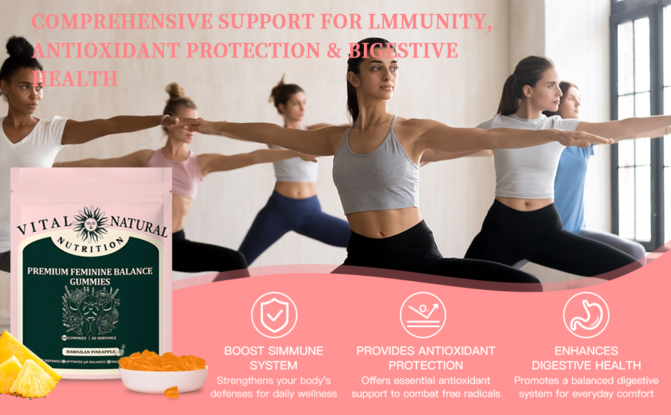 HonsonGlobal Wholesale Price OEM/Private Label Ready to Ship Premium Feminine Balance Gummy Female Probiotics Probiotics Gumm