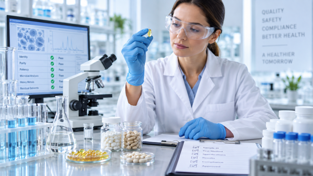 supplement manufacturing production process