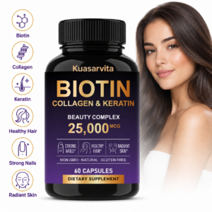 Biotin Collagen & Keratin Capsules, Hair Nail Skin Beauty Support Supplement
