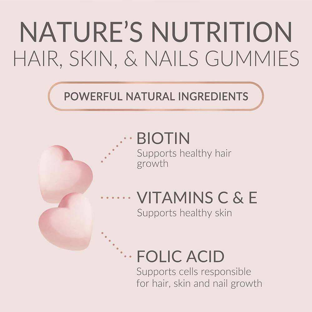 Hair Gummy Vitamins – Biotin, Vitamin C & E, Women’s Beauty
