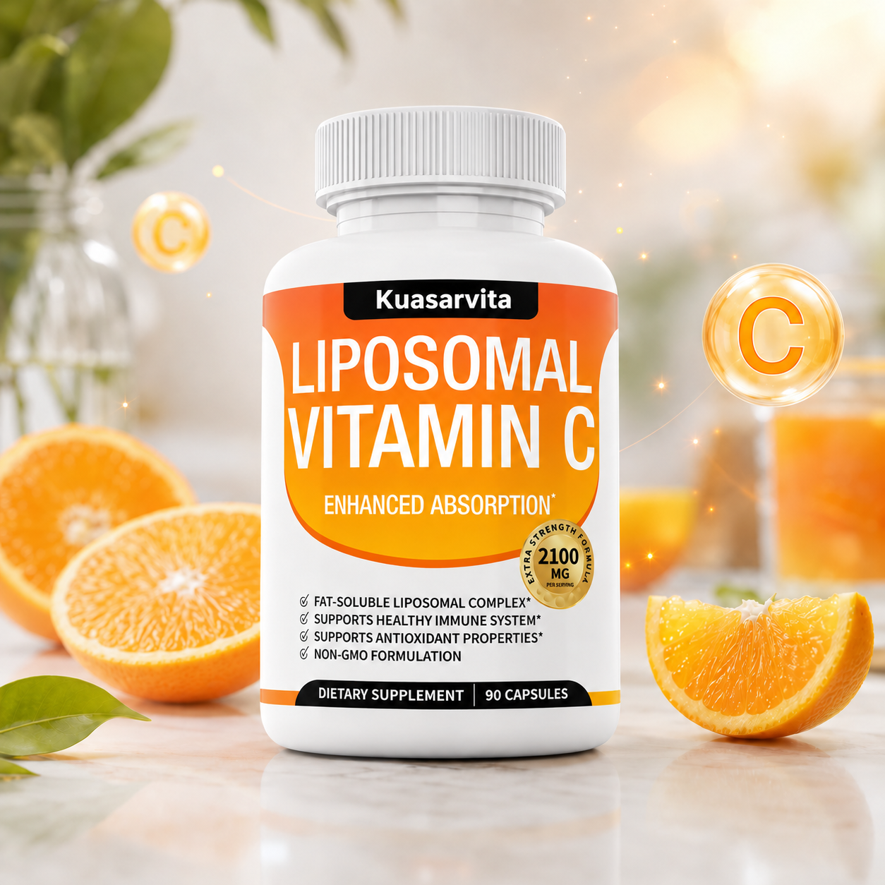 Liposomal Vitamin C Capsules – 2100mg Per Serving, 60 Count