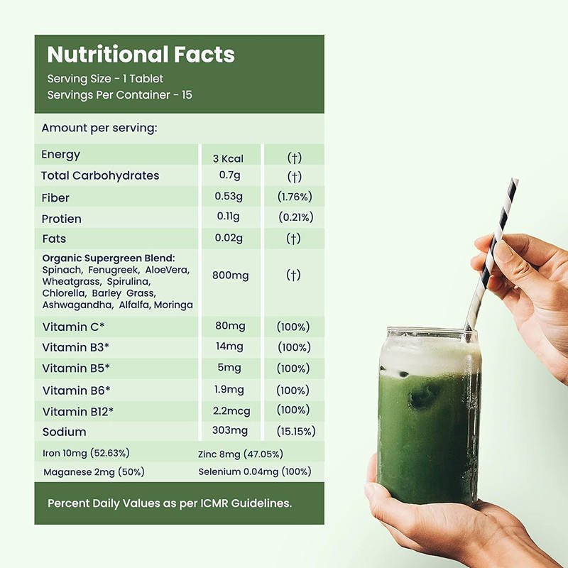Daily Greens Multivitamin Effervescent Tablets – 15 Count