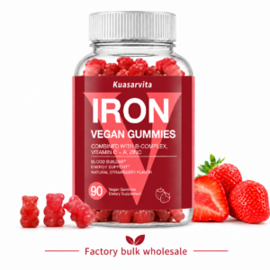 Iron Vegan Gummies – Strawberry Flavor, Blood & Energy Support