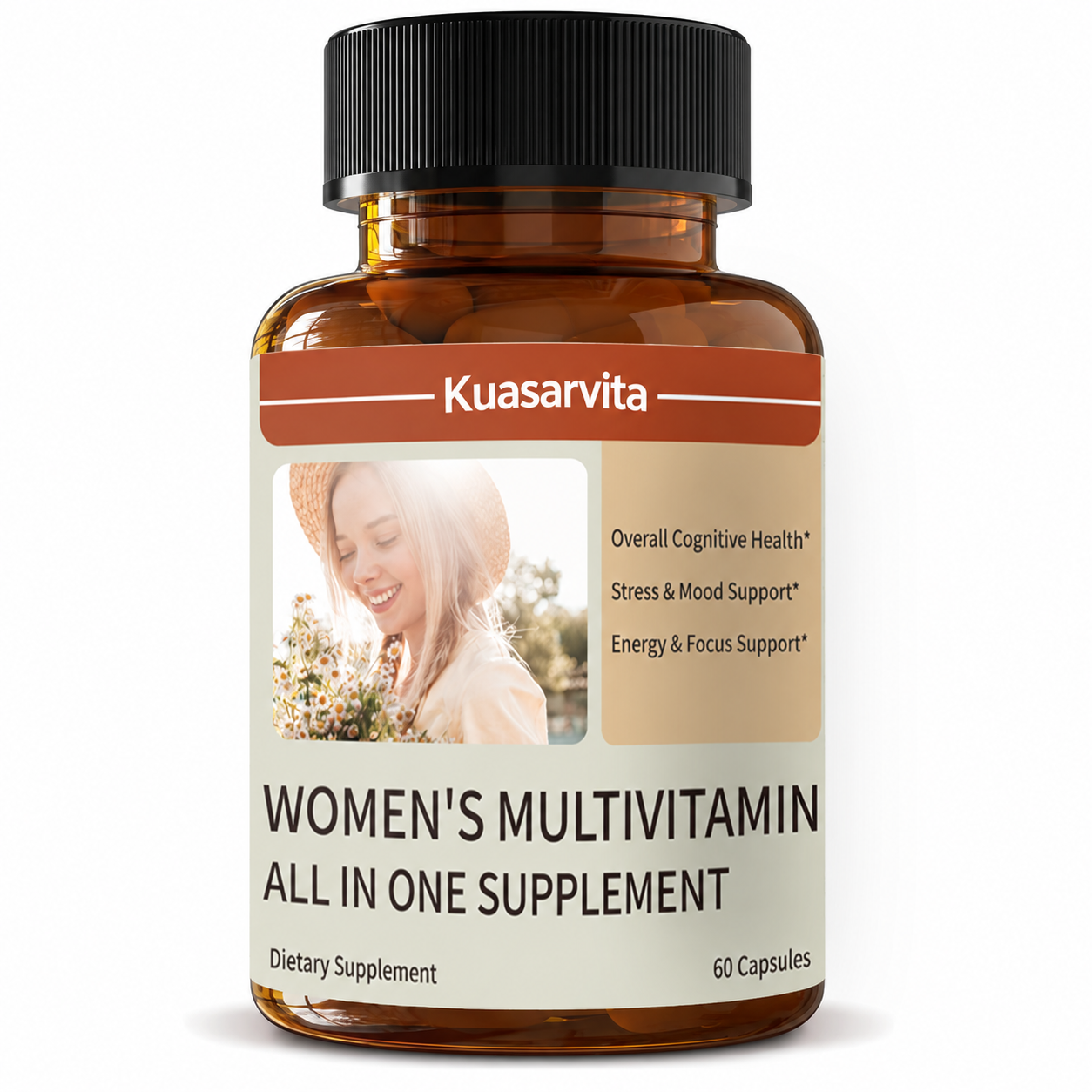 Women’s Multivitamin Capsules, All-in-One Vitamin Supplement for Female Hormone Health