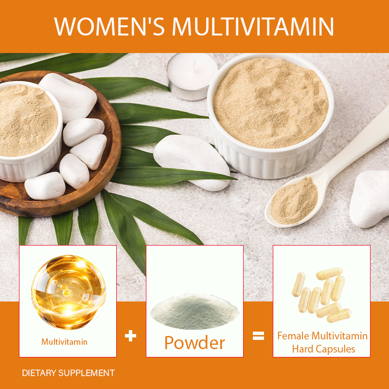 Women’s Multivitamin Capsules, All-in-One Vitamin Supplement for Female Hormone Health