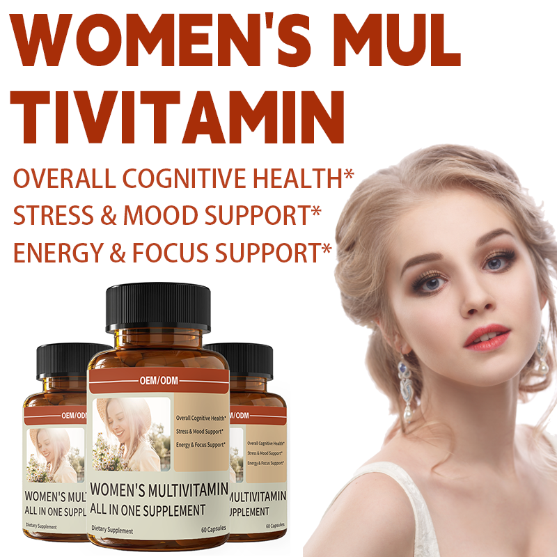 Women’s Multivitamin Capsules, All-in-One Vitamin Supplement for Female Hormone Health