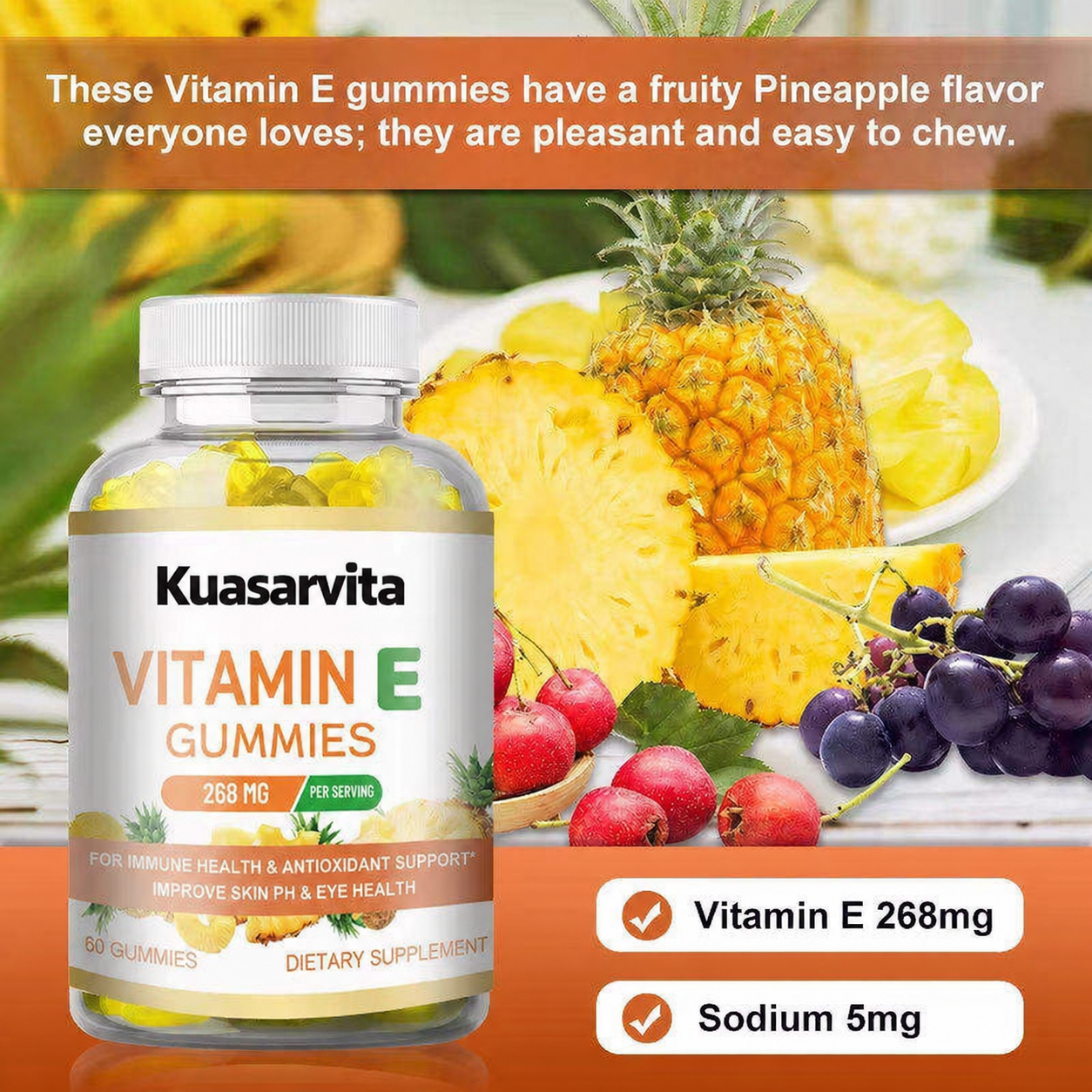 Vitamin E Gummies – 268mg Per Serving