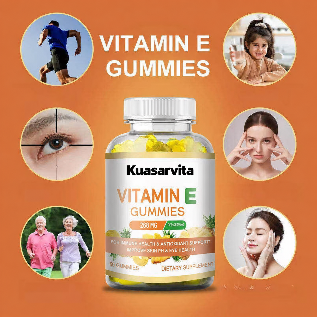 Vitamin E Gummies – 268mg Per Serving