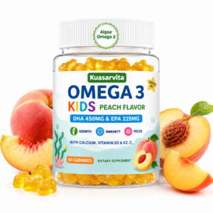 Kids Algae Omega 3 Gummies‑DHA 450mg EPA 225mg per serving