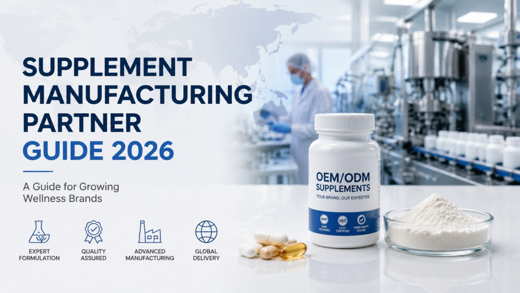 supplement manufacturing partner guide 2026