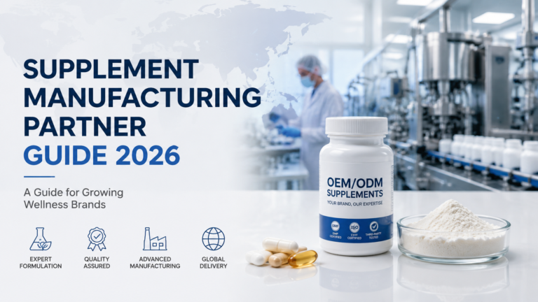 supplement manufacturing partner guide 2026