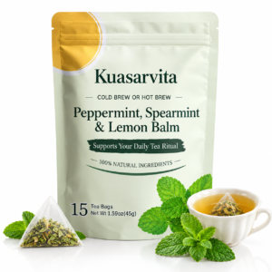 Peppermint, Spearmint & Lemon Balm Tea – 15 Tea Bags, 45 g