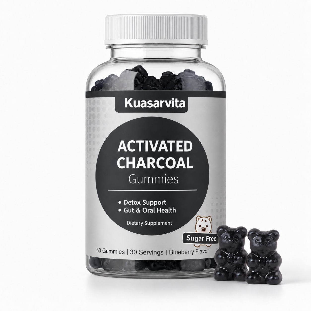 Activated Charcoal Gummies – Blueberry Flavor Uncategorized