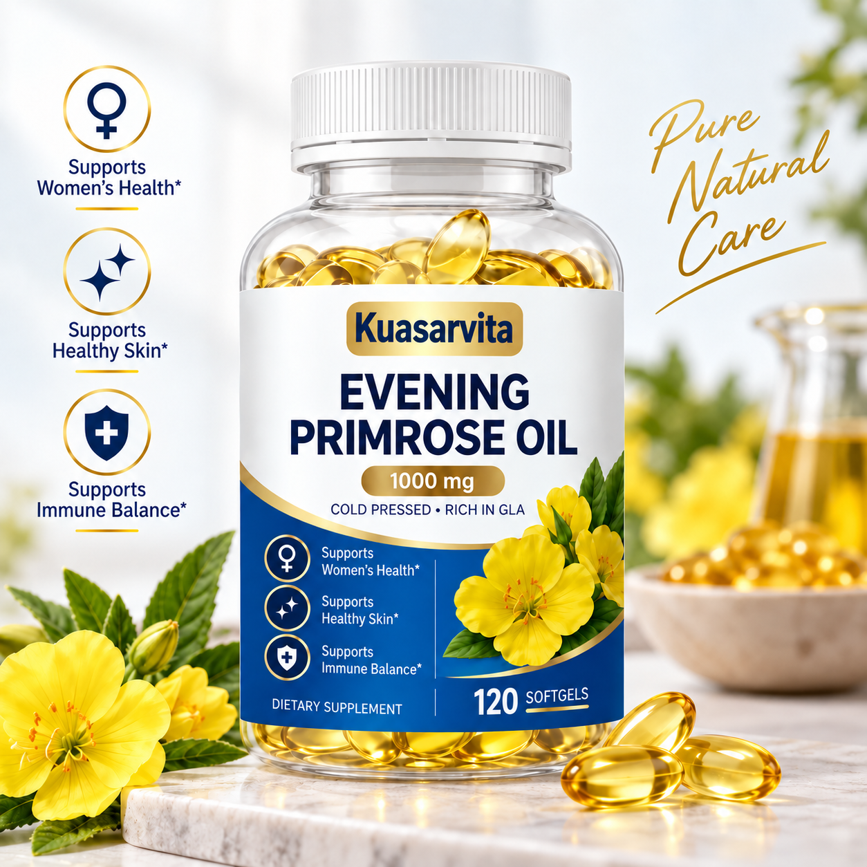 Evening Primrose Oil Softgels 1,000 mg Uncategorized