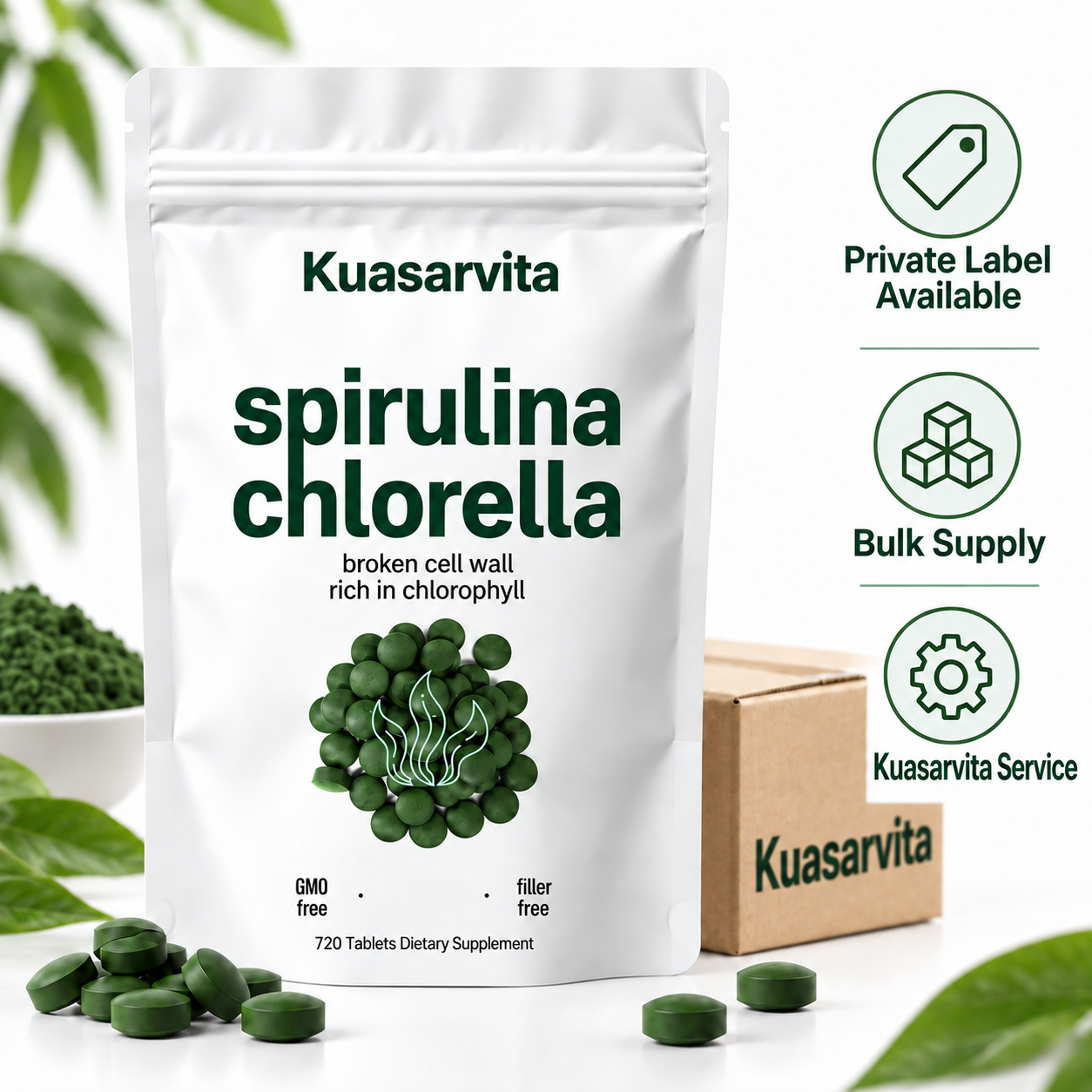 Spirulina & Chlorella Tablets