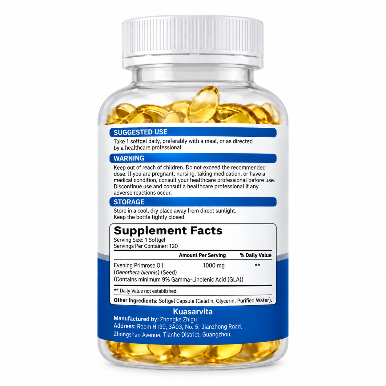 Evening Primrose Oil Softgels 1,000 mg Uncategorized