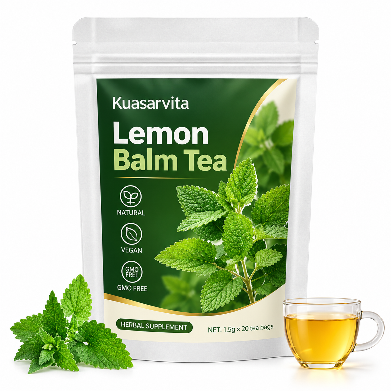 Lemon Balm Tea – Vegan, 20 Tea Bags