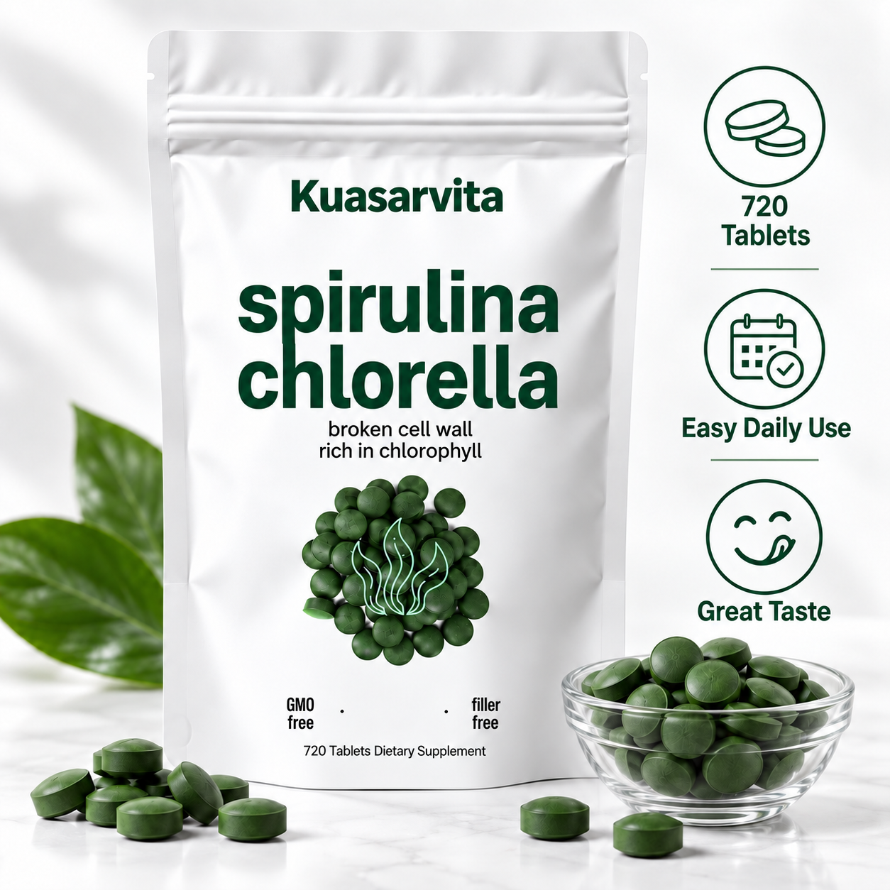 Spirulina & Chlorella Tablets